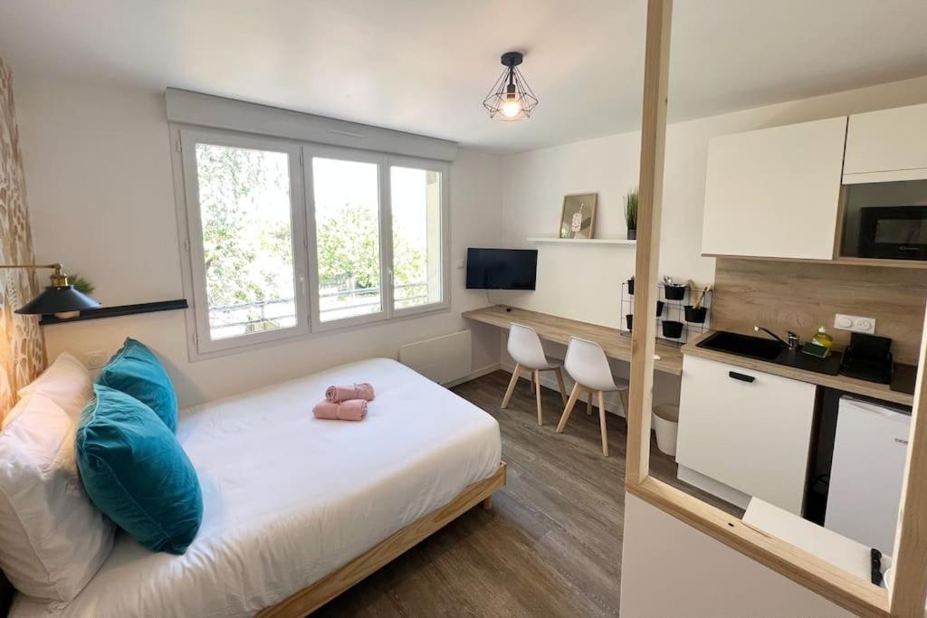 Suite Le Studio Mangue - Cosy & Vue Sur Le Jardin - Plages A Proximite Saint-Nazaire  Exteriör bild
