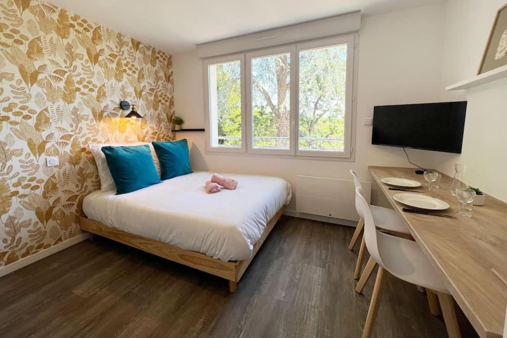 Suite Le Studio Mangue - Cosy & Vue Sur Le Jardin - Plages A Proximite Saint-Nazaire  Exteriör bild